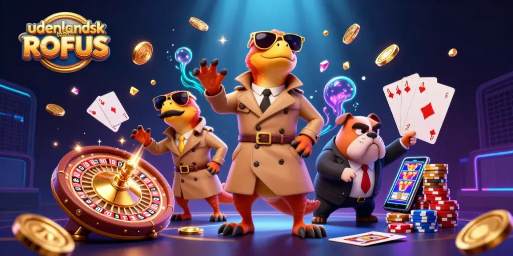 Experience the excitement of udenlandsk casino uden ROFUS with three raptors in disguise trying to enter a VIP lounge.
