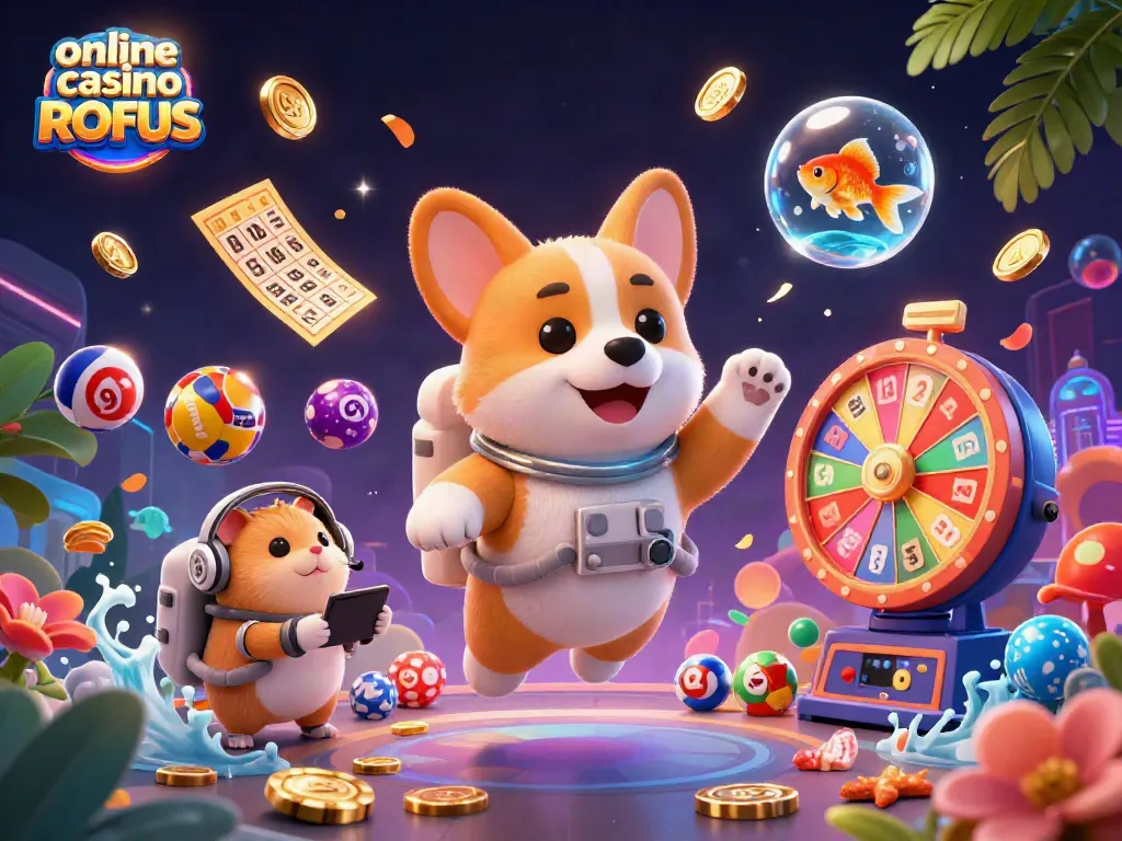 Experience excitement at online casino uden ROFUS with vibrant characters and thrilling gambling elements