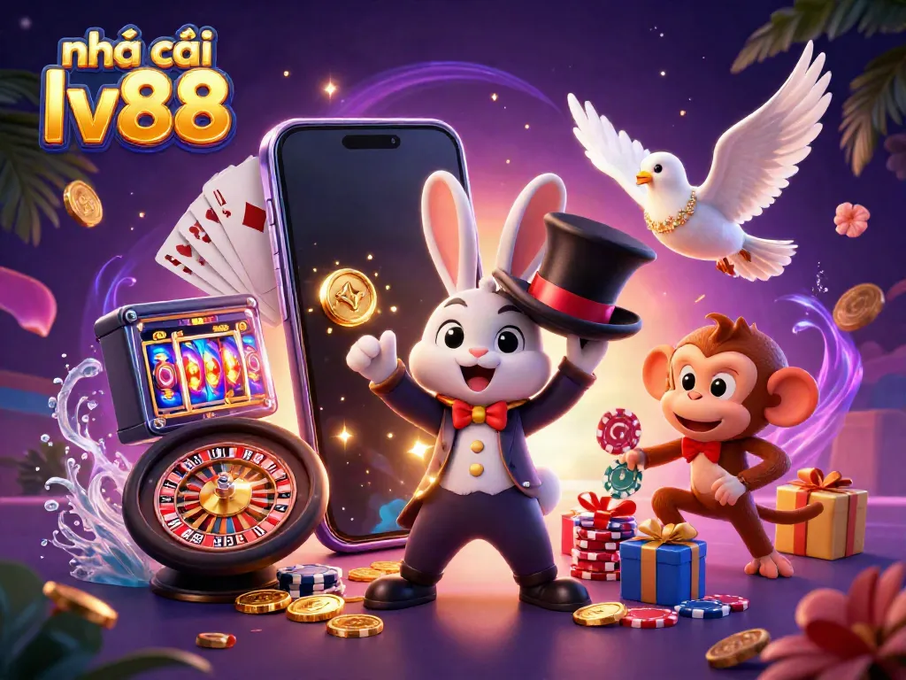 Experience the excitement of nhà cái lv88 with colorful slots and thrilling gaming elements.