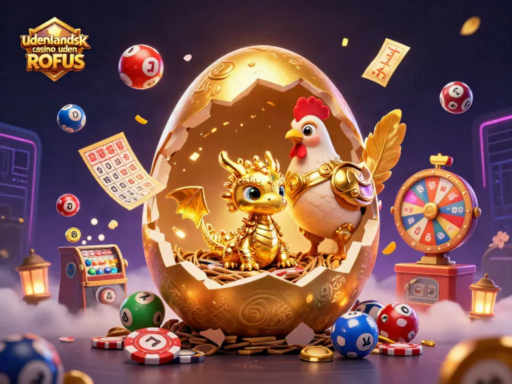 Play and win at udenlandsk casino uden ROFUS with vibrant colors and exciting lottery elements.