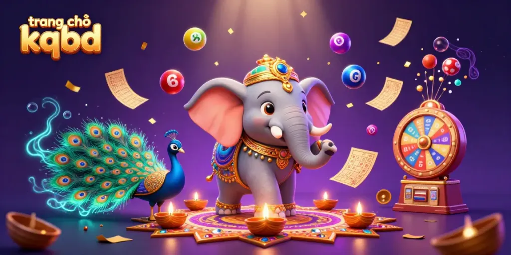 Engage with trang chủ kqbd and feel the excitement of lottery with vibrant illustrations of colorful elements.