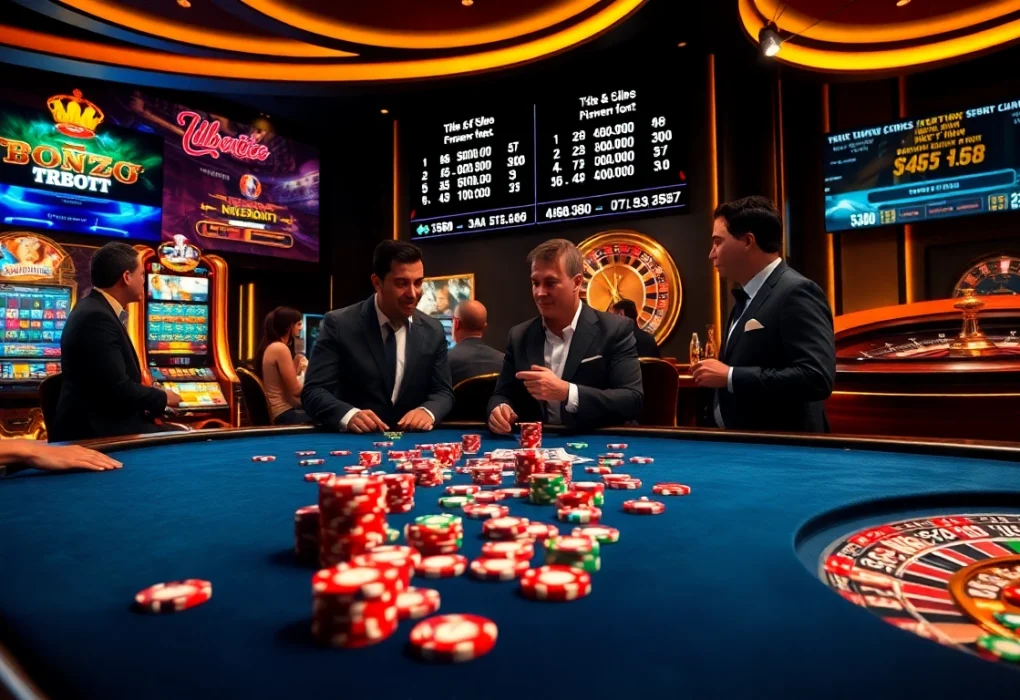 Engage with the excitement of tỷ số 7m scores at a vibrant casino with poker tables and slots.