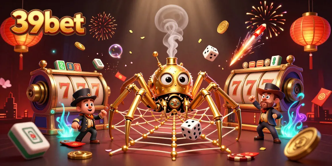 Engage with thrilling gaming experiences at 39bet, featuring a dynamic casino scene.