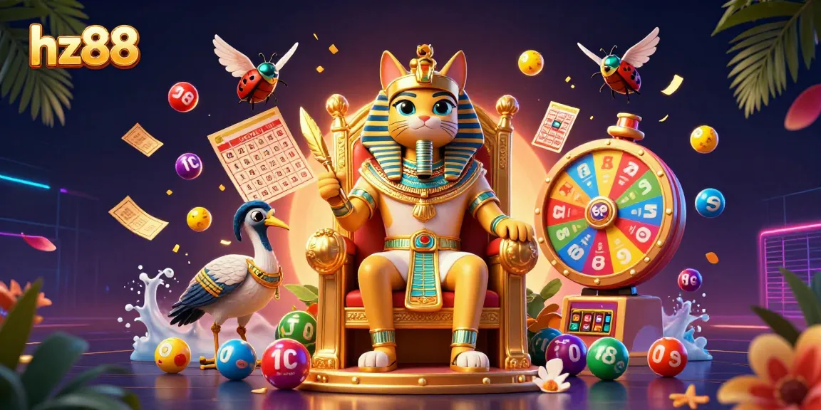 Play thrilling games at hz88, showcasing vibrant characters and exciting casino elements.